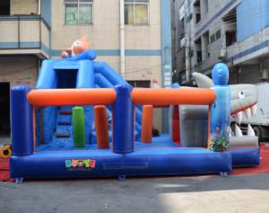 Cá Mập Tấn Công Trượt Lâu Đài Bouncy Lớn Cá Mập Lớn - Product Image 3