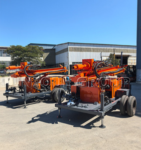 Portable 2025 Machine de forage rotative 300m puits d'eau 200m profondeur de forage 380V pompe moteur roulement noyau composants Air - Product Image 1