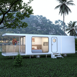 Cápsula viva móvil de lujo de 9m con balcón expansivo Casas prefabricadas cómodas para relajarse - Product Image 5