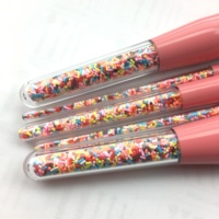 Meilleur ensemble de pinceaux de maquillage professionnels vegan de haute qualité pour les voyages, marque privée, avec poils synthétiques, 5 pièces, logo personnalisé en couleur