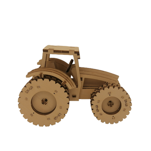 Kit de modèle de puzzle en bois 3D à faire soi-même, kit artisanal, puzzle de tracteur-nouveau modèle de voiture - Product Image 6