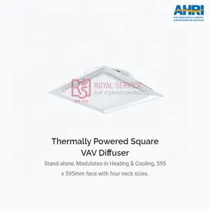 Real Servicio HVAC-mejor techo, difusor eléctrico inteligente, cuadrado, VAV, VAD