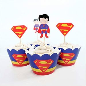 Articles de fête à thème, <span class=keywords><strong>d</strong></span>écorations de fête <span class=keywords><strong>d</strong></span>'<span class=keywords><strong>anniversaire</strong></span> pour garçons, super-héros, jouets <span class=keywords><strong>Avengers</strong></span>, <span class=keywords><strong>d</strong></span>écorations de cupcakes Captain America N0378 - Product Image 1