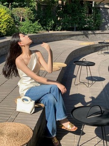 Femmes <span class=keywords><strong>cuir</strong></span> de vachette tissé or pantoufles plate-forme été fond plat creux demi <span class=keywords><strong>sandales</strong></span> françaises sans lacet fermeture demi-support - Product Image 5