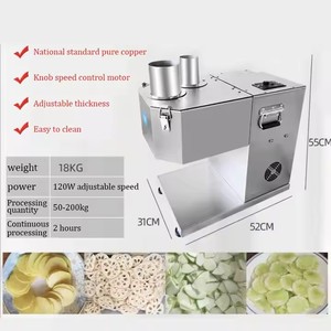 Thương mại chuối khoai tây rau cắt <span class=keywords><strong>Slicer</strong></span> Cắt Khoai Tây Chip Máy cắt - Product Image 2