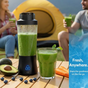 Blender portable rechargeable par USB de 700 ml, faible <span class=keywords><strong>bruit</strong></span>, 6 lames, pour jus frais en déplacement, voyage, voiture, bureau, extérieur - Product Image 1