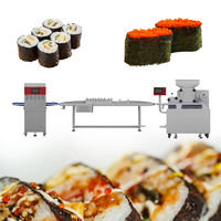 Machine automatique à faire des onigiri, nigiri, rouleaux de sushi et maki, 220V, nouvelle ligne de production haute capacité en acier inoxydable