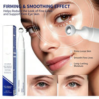 Sérum Crème Contour des Yeux Vegan Personnalisé Anti-Poches Anti-Âge Éclaircissant à la Caféine pour Massage et Réparation des Sacs sous les Yeux