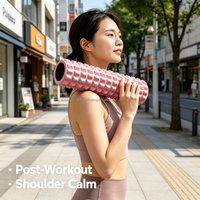 Rodillo de Espuma Sólida para Yoga, Masajeador Multifuncional para Aliviar el Dolor en Piernas, Cintura y Brazos, para Jóvenes, Niños, Ancianos y Entusiastas del Fitness