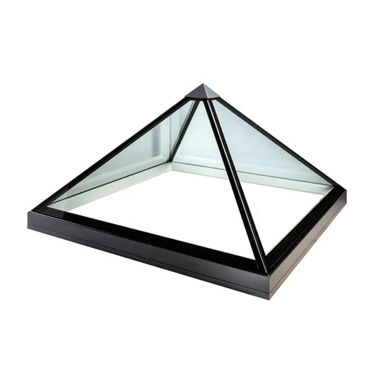 Наклонная крыша из алюминиевого сплава, треугольная пирамида, световое окно