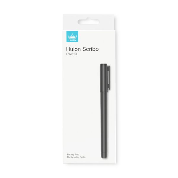 Huion Scribo PW310 Smart Stylus Plus Pen with Replaceable Stylus Tip and Ballpoint Pen