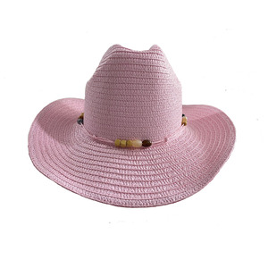Sombrero de vaquera y vaquero de paja de papel promocional para hombres, mujeres y niñas, para deportes informales, pesca, viajes, fiestas de verano - Product Image 3