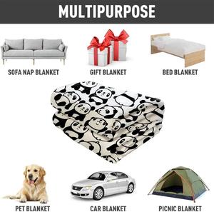 Gấu Trúc Nhỏ thay đổi vị trí khác nhau Chăn Gấu Trúc Đen trắng ngồi nằm xuống - Product Image 5