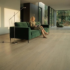 <span class=keywords><strong>Parquet</strong></span> en bois d'ingénierie multicouche en chêne blanc 12mm 14mm, écologique, à clipser, antidérapant - Product Image 6