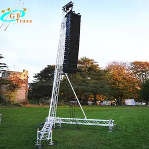 GF-truss Aluminum 6m/8m/10m/12m Tower Line Array Truss Stand System For Outdoor Concert