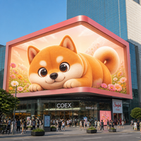 Écran LED extérieur 3D à vision directe haute luminosité 960 x 960 mm, étanche IP65, 3840/7680 Hz, pour la publicité aéroportuaire