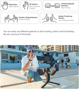 FeiyuTech SCORP <span class=keywords><strong>Mini</strong></span> <span class=keywords><strong>3</strong></span> <span class=keywords><strong>Pro</strong></span> Kit <span class=keywords><strong>3</strong></span> assi telecamera stabilizzatore integrato AI tracciati tutto in un unico palmare cardanico per fotocamera Action Camera - Product Image 4