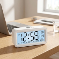 Promo Baru Grosir Jam Meja Digital Alarm Pintar Modern Lampu Tidur Kamar Tidur Jam Meja Snooze Kualitas Terbaik Stok Pabrik