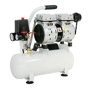 Compressor de ar pequeno portátil silencioso, sem óleo ac 220v 50hz, 550w