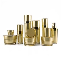 Boîte d'emballage de produits de soin de la peau en plastique bleu et rose pour crème corporelle, flacon de soin de la peau vert, crème mate et flacon