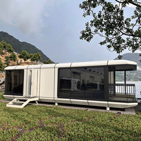 Haute qualité cadre en acier détachable moderne luxe minuscule Villa espace Capsule boutique entrepôt panneau sandwich conteneur maison