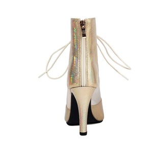 Zapatos de Jazz para Mujer, Tacones Altos, Botas de Baile Latino, Sandalias de Malla, Zapatos de Baile Profesionales, Salón de Baile, Salsa, Tango - Product Image 5