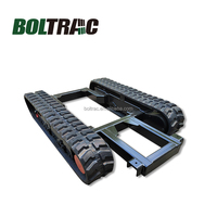 Chenilles en caoutchouc pour châssis de pelle hydraulique et foreuses avec moteur hydraulique