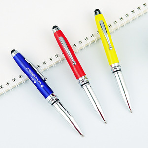 Led Light Writing Touchscreen 3 In 1 <b>Pen</b> Metal Promotional Gift For <b>Tablets</b> With Digital Printing Custom Logo Support - Product Image 3