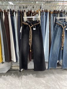 Fabricants en gros de jeans larges à taille <span class=keywords><strong>mi</strong></span>-haute pour femmes, lavables et résistants à la décoloration, vêtements pour femmes, Ropa De Mujer - Product Image 3