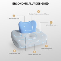 2025 nouveau Certipur-Us Oem gros moderne personnalisé orthopédique coin ergonomique jouer Contour oreiller en mousse à mémoire