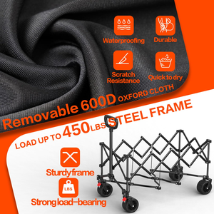 <span class=keywords><strong>Chariot</strong></span> à main pliable <span class=keywords><strong>de</strong></span> qualité supérieure, <span class=keywords><strong>chariot</strong></span> <span class=keywords><strong>de</strong></span> camping pliable, fourgonnette <span class=keywords><strong>de</strong></span> camping avec système <span class=keywords><strong>de</strong></span> freinage pour les voyages en plein air - Product Image 4