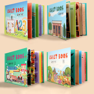 Montessori per bambini educativi apprendimento sensoriale Puzzle 8 stili pasta creativa tranquilla capacità di occupato giocattoli <span class=keywords><strong>libro</strong></span> per bambini ragazzi ragazze - Product Image 1