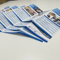 Brochure publicitaire personnalisée pour entreprises, impression numérique couleur, finition brillante, en carton, dépliant, prospectus, manuel personnalisé