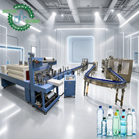 Machine de remplissage d'eau fiable et clé en main pour ligne de production d'eau entièrement automatique CGF18-18-6 avec monobloc 3-en-1