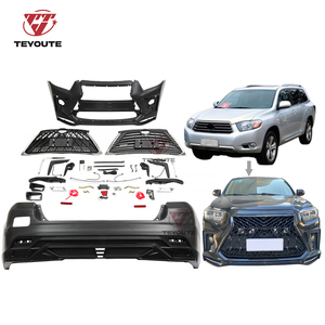 Kit carrosserie de haute qualité pour <span class=keywords><strong>Toyota</strong></span> Highlander 2009-2011, modification du pare-chocs avant, kit de tuning LX, lifting de carrosserie, pare-chocs de voiture - Product Image 1