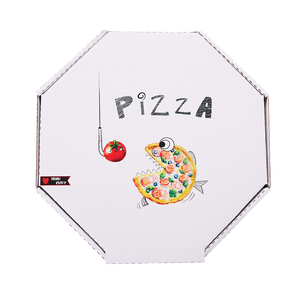 Recyclable 2mm <b>Corrugated</b> <b>Paper</b> Boxes with Embossing: Premium Eco Cardboard Shipping Packaging Durable Sustainable Pizza Box - Product Image 1