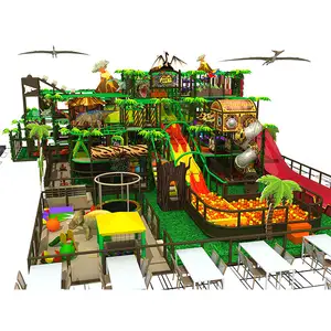 2024 libero Design giungla dinosauro a tema parco Soft Play attrezzature parco giochi al coperto parco giochi al coperto interessante parco divertimenti