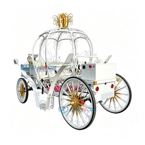 Nouvelle Carrosse de Mariage Cendrillon Populaire en Métal en Forme de Citrouille Électrique/à Chevaux 6 Places Couleur Personnalisable 3.8x1.65x2.3m - Product Image 2
