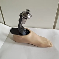 Prothèse de jambe artificielle en fibre de carbone à cheville haute avec coque de pied et pied en fibre de carbone, très durable