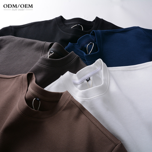 เสื้อยืดทรงบ็อกซ์ แบรนด์ Manufacturer 300 350 GSM ผ้าเปล่า ทรงหลวม ไหล่ตก ทรงครอป เสื้อยืดโอเวอร์ไซส์ หนานุ่ม สไตล์ Amekaji สำหรับผู้ชาย - Product Image 2