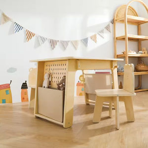 Juego de escritorio y silla de pizarra y escritura multifuncional para niños para dormitorio, sala de estar, uso escolar - Product Image 2