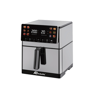 <span class=keywords><strong>Freidora</strong></span> de Aire Anbolife de Acero Inoxidable de 8L con Función de Calentamiento Superior e Inferior, Revestimiento Antiadherente LFGB y FDA, Pantalla LED con Pantalla Táctil - Product Image 3