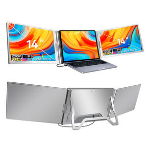 شاشات محمولة 14 بوصة-P 1 كابل لشاشتين شاشات LCD Monitos مع موسع شاشة كمبيوتر محمول من النوع C للفوز و MacOS - Product Image 1