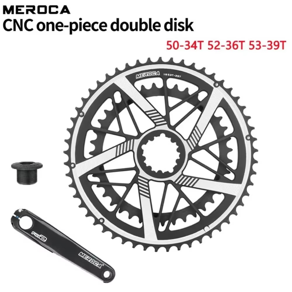MEROCA BMX道路自転車クランクセット50-34T/52-36T/53-39T 9/10/11