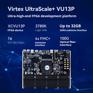 Plataforma de Comunicación de Datos Ópticos de Alta Velocidad ALINX AXVU13F XCVU13P Virtex UltraScale+ FPGA Dev Board 4 FMC 100G OSFP28 - Product Image 2
