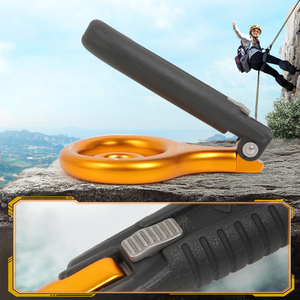 XINDA 25kN, acier inoxydable durable pour l'extérieur, pour anneau de descente, descendeur pliable en aluminium, rappel, blocage, escalade - Product Image 2