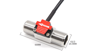 เครื่องวัดอัตราการไหลแบบกังหัน Dijiang OEM B1-S 1-25 ลิตร/นาที ช่องต่อ BSP G1/2 แรงดันไฟฟ้า 3.5-24VDC เซ็นเซอร์วัดการไหลแบบพัลส์ NPN สำหรับการรดน้ำและการชลประทาน - Product Image 5