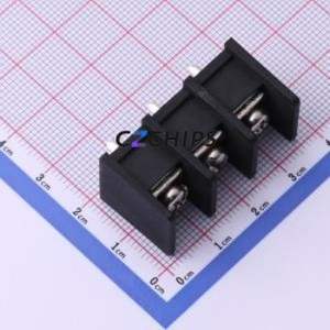 DBT30C-11.0-3P-BK-P Barrier Terminal Block Through hole Component (THT),P=11mm Connector Two Sides 11mm 1x3P Center Pin - Product Image 1