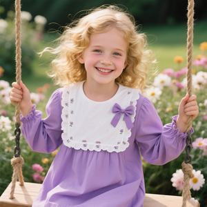 Top Boutique a maniche lunghe per ragazze primavera autunno abbigliamento per bambini con risvolto in legno Design orecchio t-shirt <span class=keywords><strong>Polo</strong></span> da ragazza - Product Image 1