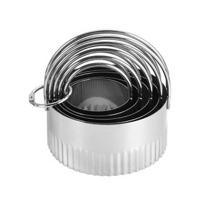 Set Professionale di 5 Tagliabiscotti in Acciaio Inox con Manico, <span class=keywords><strong>Stampi</strong></span> Rotondi <span class=keywords><strong>per</strong></span> <span class=keywords><strong>Biscotti</strong></span> - Product Image 4